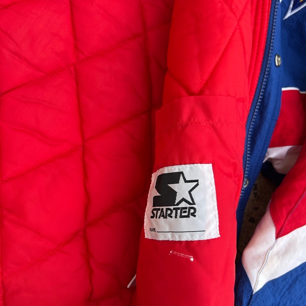 Vintage 90’s Starter Kansas Puffer Jacket Size Small - Picture 9 of 11